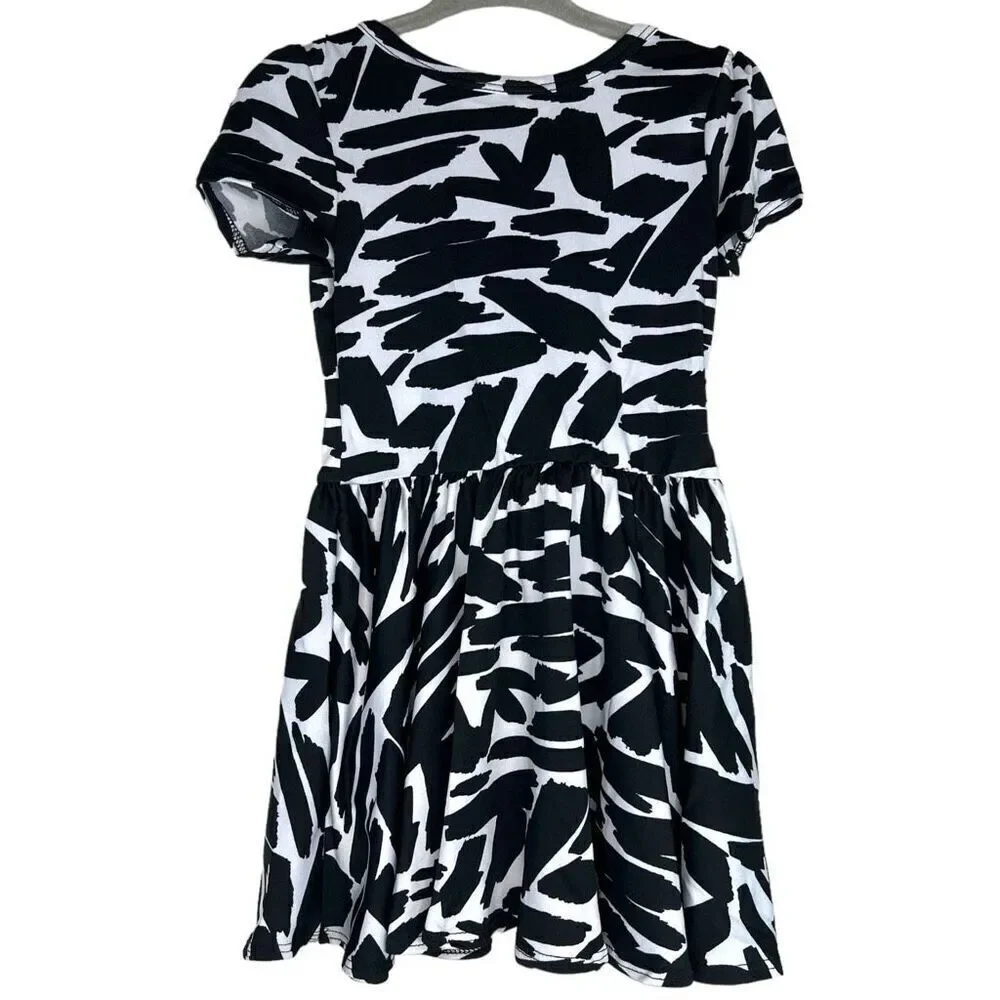 NEW Dot Dot Smile Zebra Print Cap Sleeve Dress 12-24M